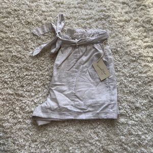 Linen Tie Paperbag Shorts - L